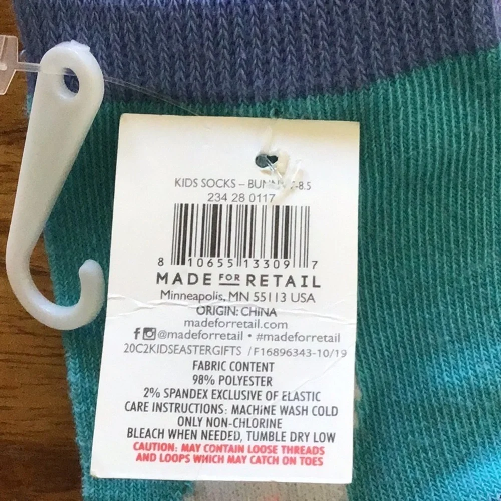 Easter Bunny Kids Socks Trio - NWT